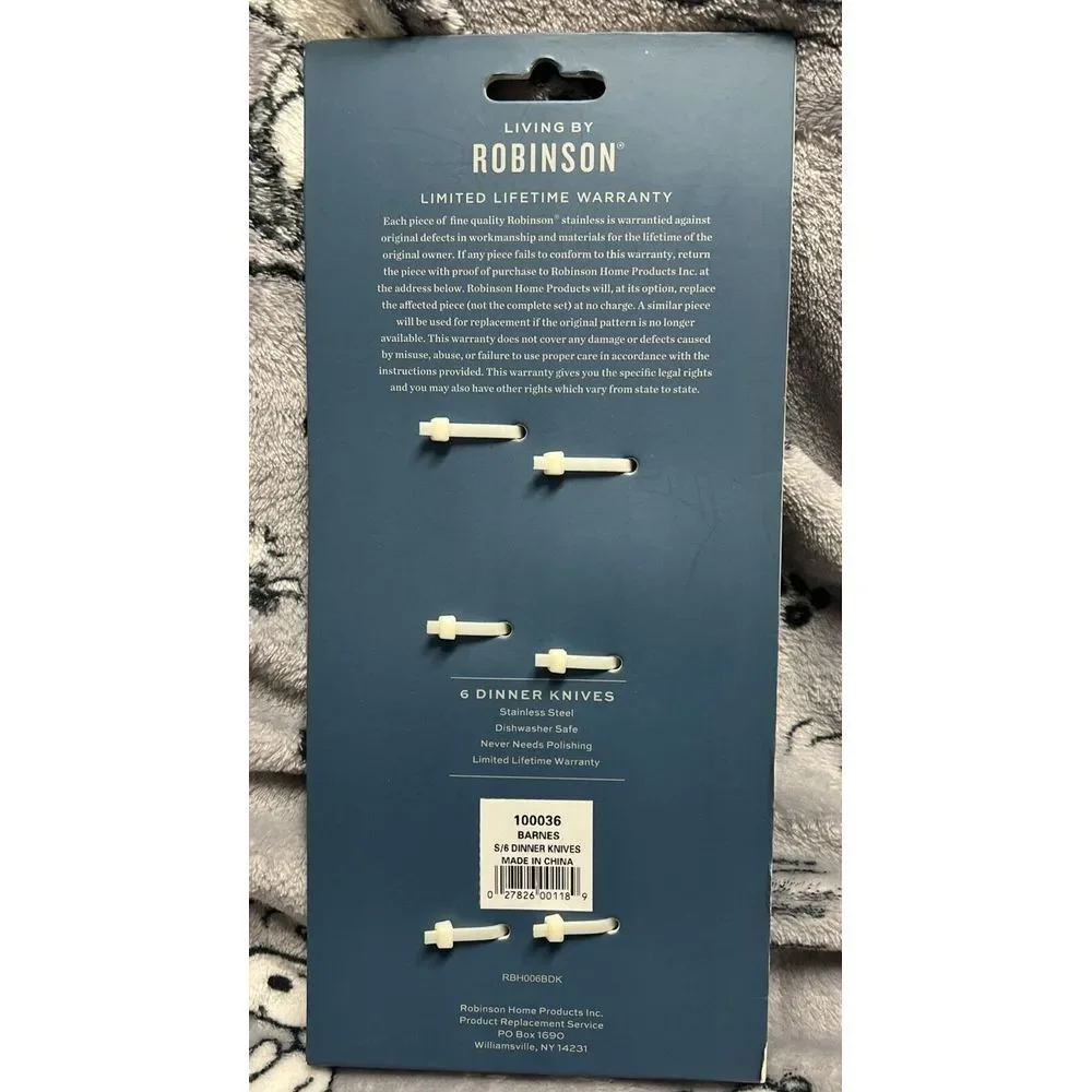 ROBINSON Stainless Steel‎ Dinner Knives Set of 6